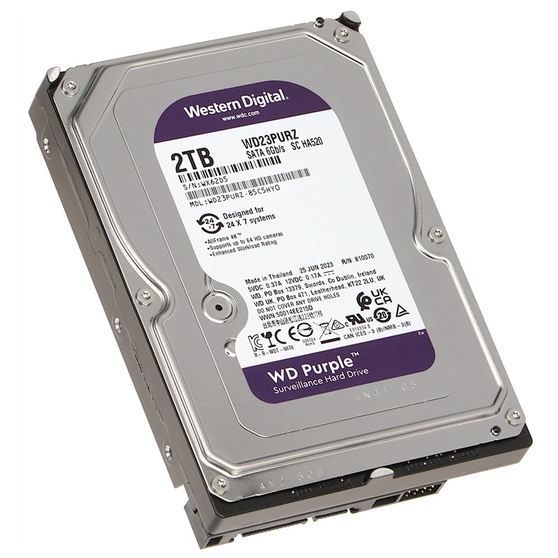 Western Digital Purple 2TB Surveillance HDD