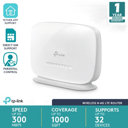 TP-Link TL-MR105 300Mbps 4G LTE Router