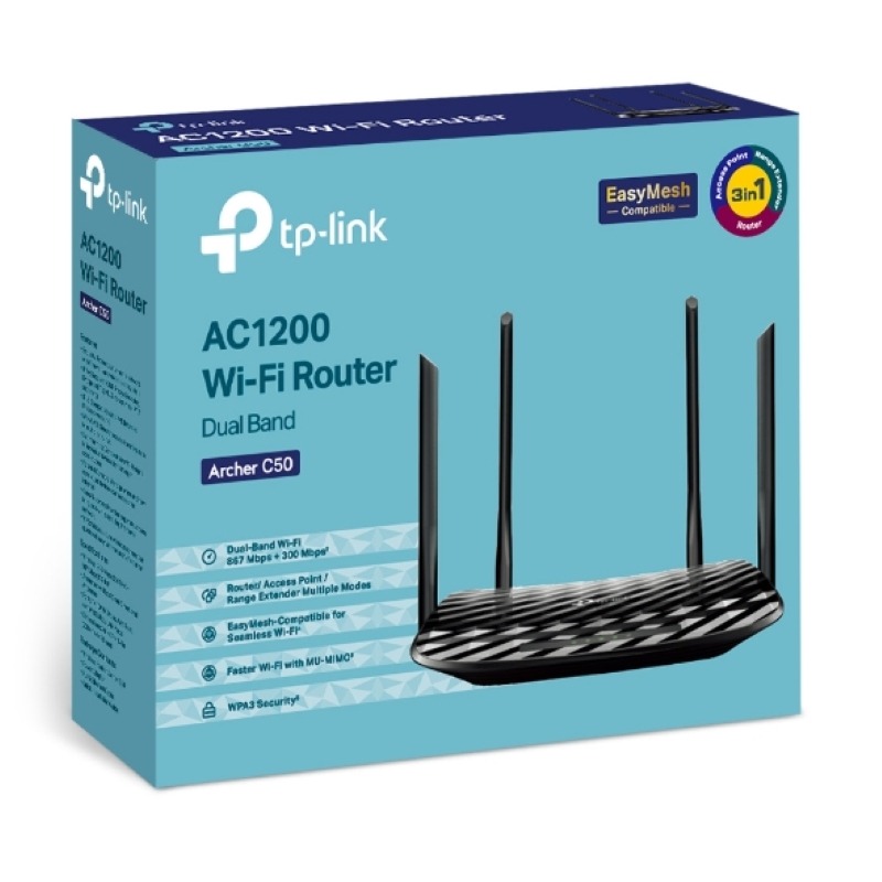 TP-Link Archer C50 AC1200 Dual Band Wi-Fi Router - Image 2
