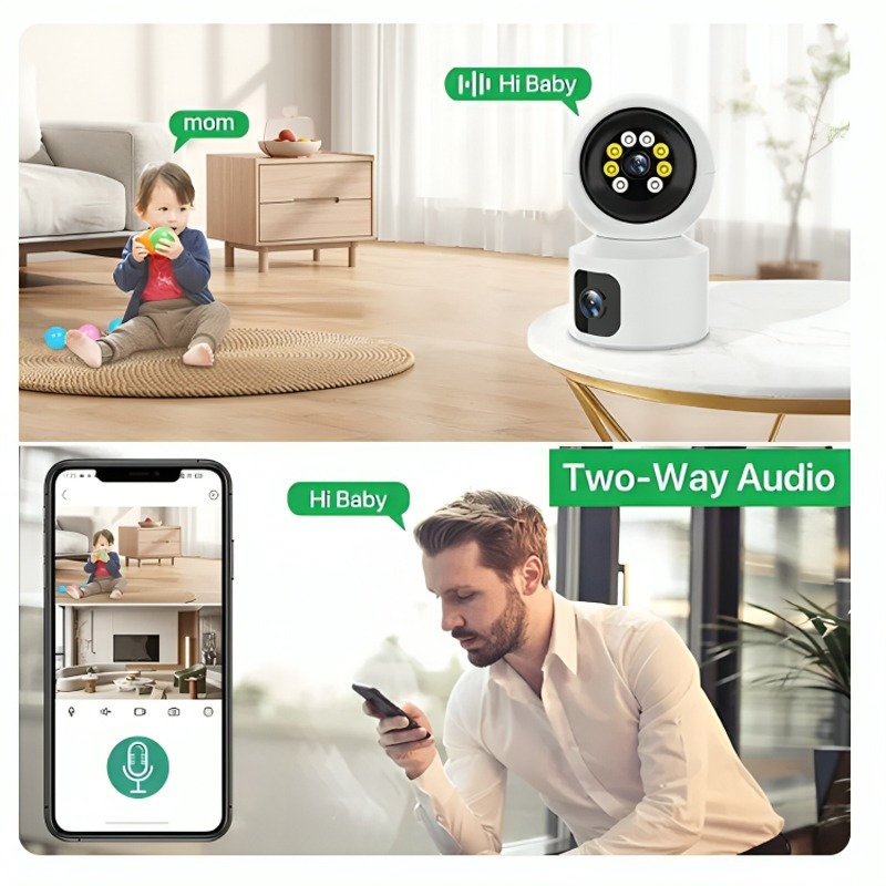 Dual Lens Smart Wifi PTZ Camera