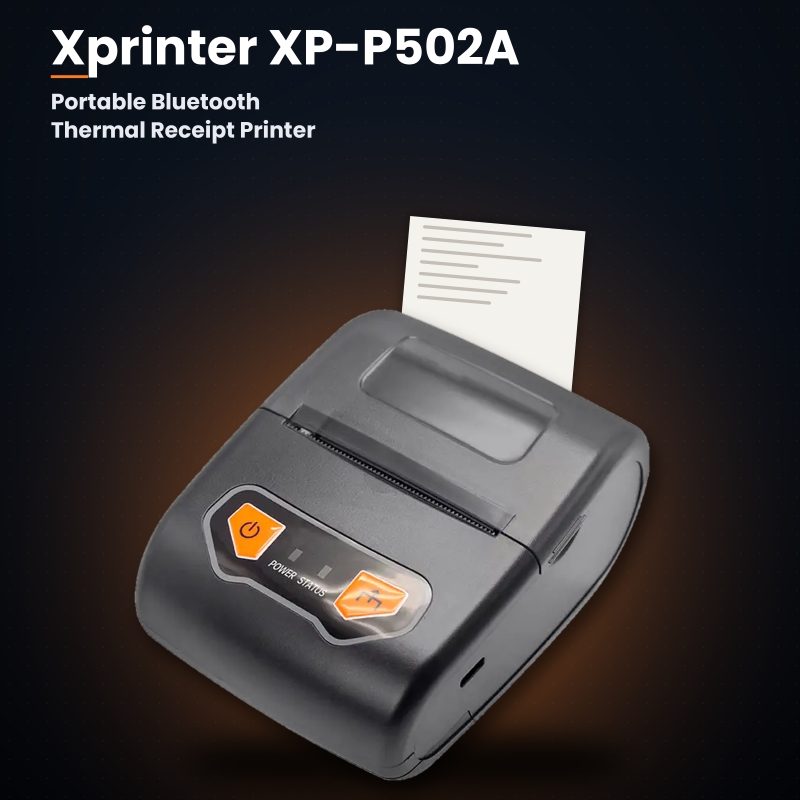 Portable Bluetooth Thermal Receipt Printer (Xprinter XP-P502A)